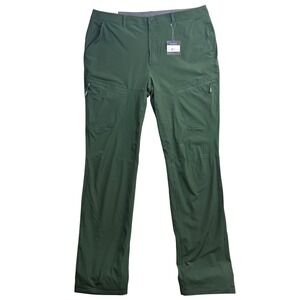 NWT Eddie Bauer 16 Tall Flexion Lined Pant Green Active Winter Utility Outdoor